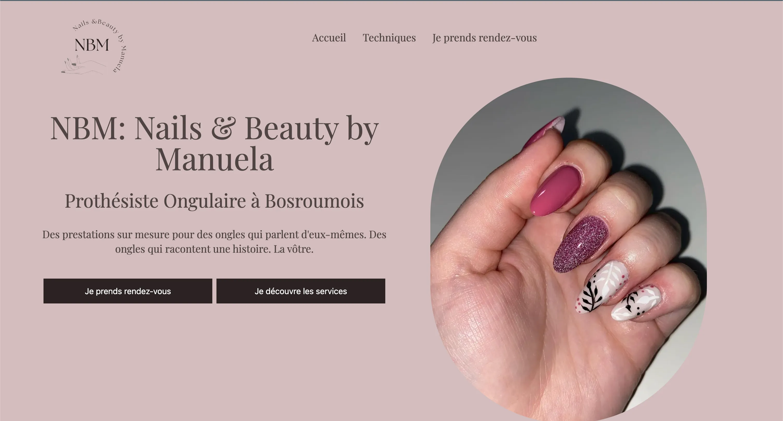 Image illustrant le projet: NBM: Nails & Beauty by Manuela