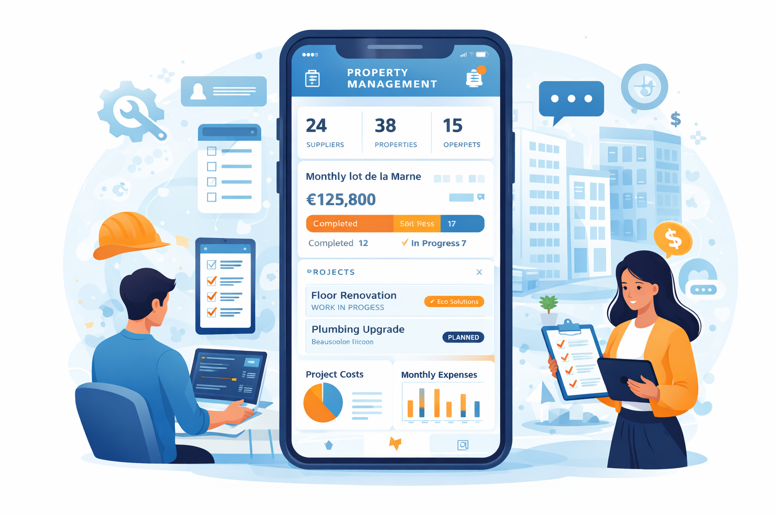 Logo du projet Application métier de pilotage de parc immobilier