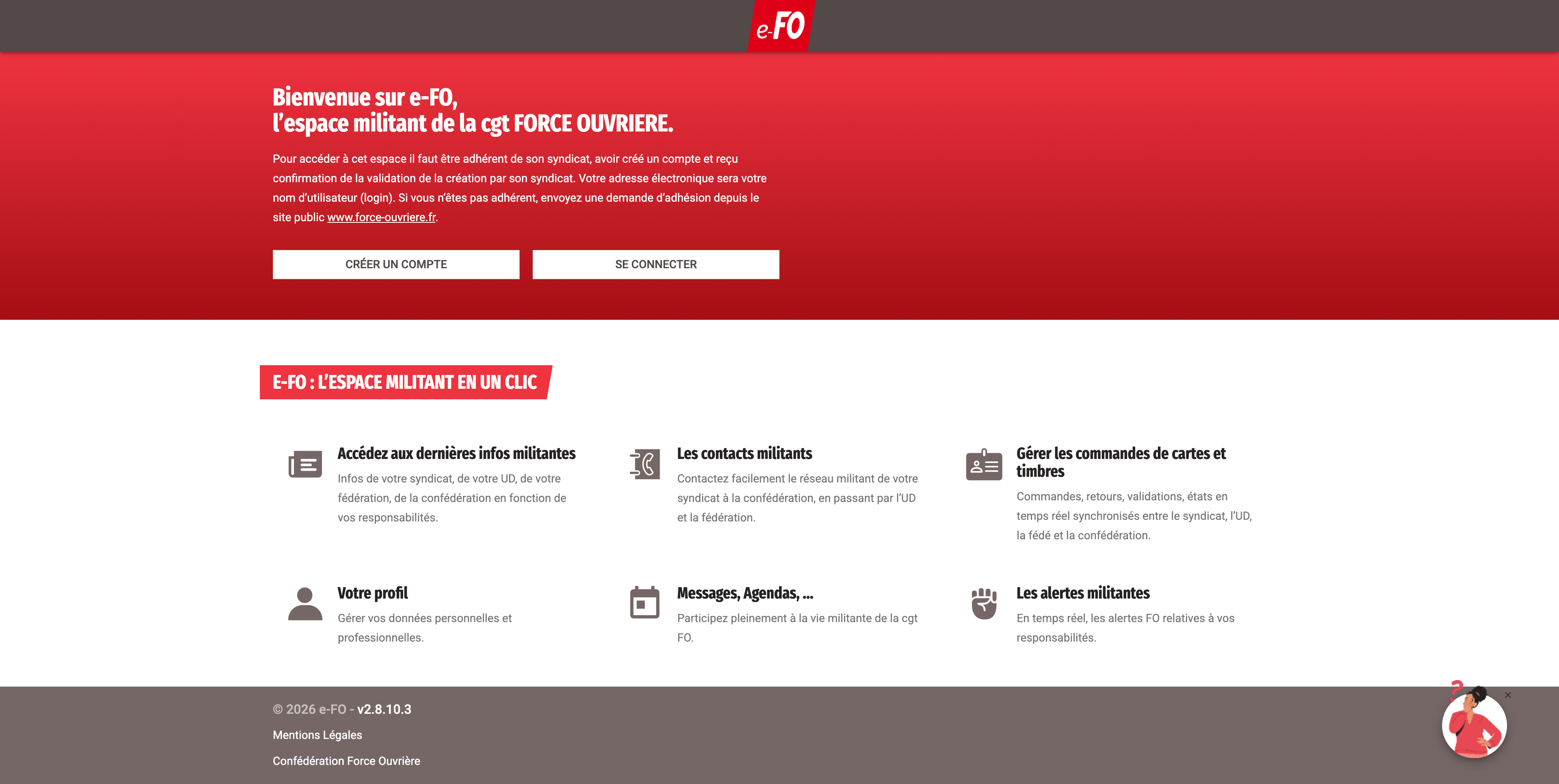 Logo du projet e-Force Ouvrière - Intranet