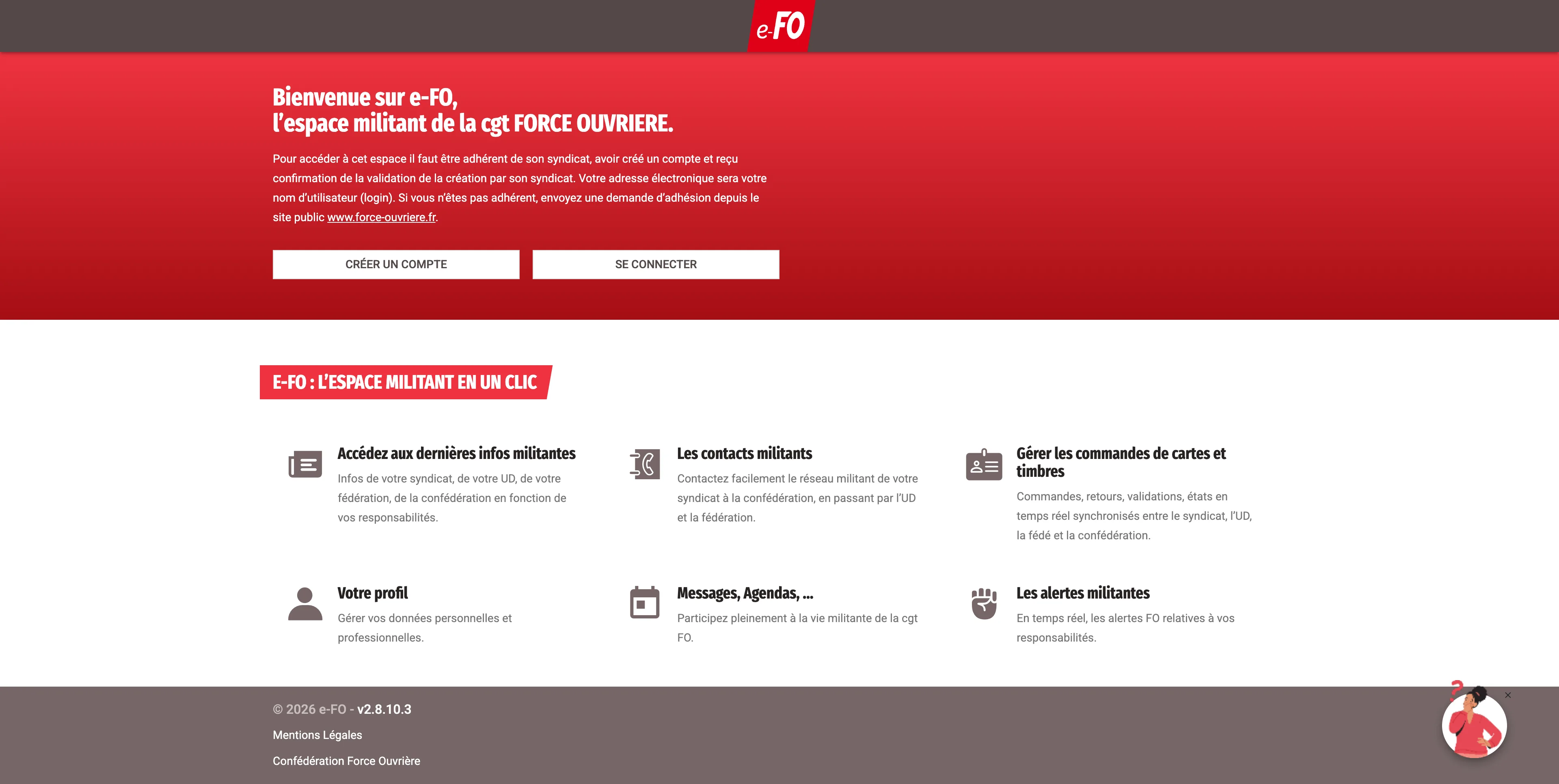 Logo du projet e-Force Ouvrière - Intranet
